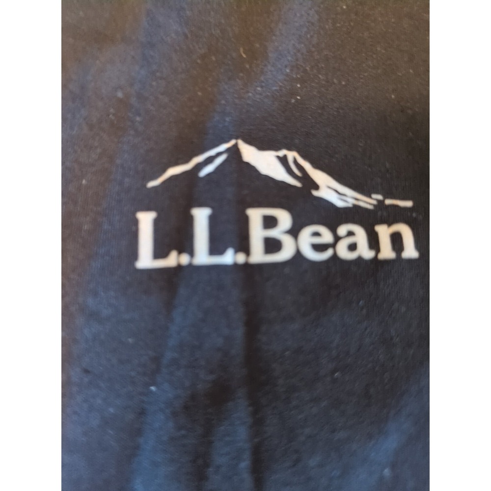 L L Bean Long Sleeve Black & Orange Running Shirt Size M - Picture 3 of 5